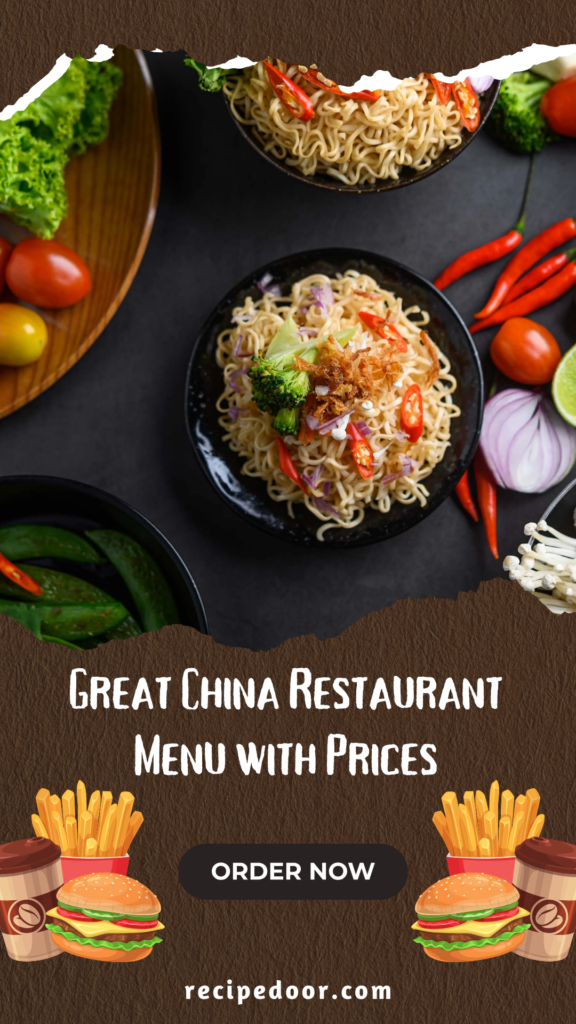 Great China Restaurant Menu - recipedoor.com