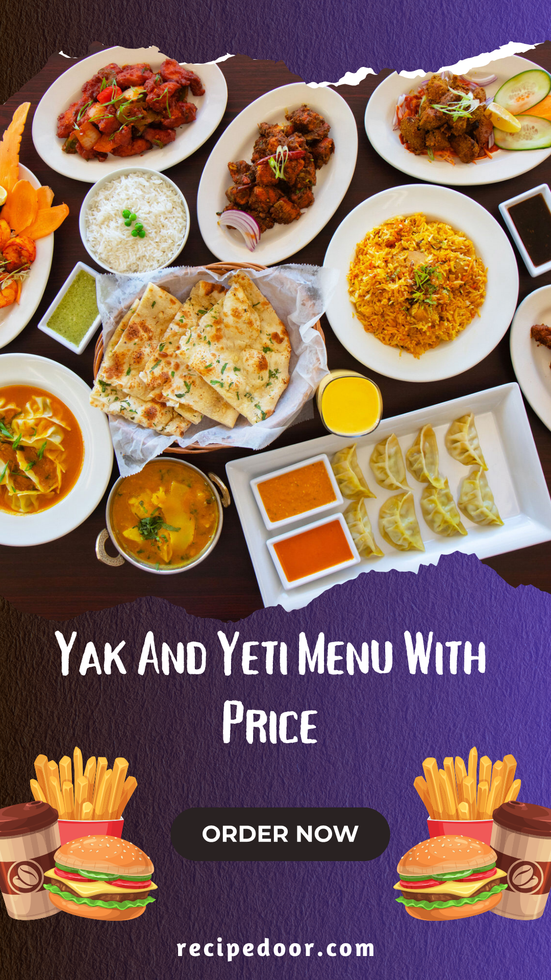 Yak And Yeti Menu With Price | Nepalese Cuisine Restaurant Menu