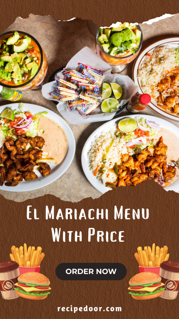 El Mariachi Menu With Price Mexican Bar & Grill Deals Near Me - recipedoor.com