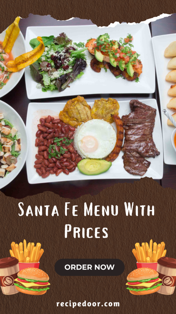 Santa Fe Menu With Prices - recipedoor.com