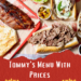 Tommy's Menu With Prices - recipedoor.com