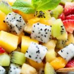 Dragon Fruit and Pineapple Salad