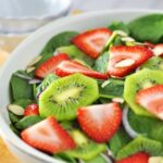 Kiwi and Strawberry Spinach Salad