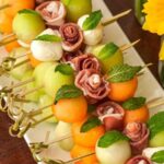Melon Ball Skewers with Mint