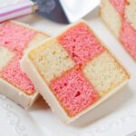 Battenberg Cake with Apricot Jam